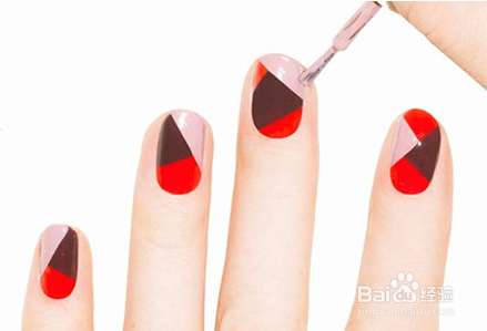 自己DIY拼色美甲