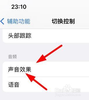 iPhone13如何设置切换控制的声音效果属性