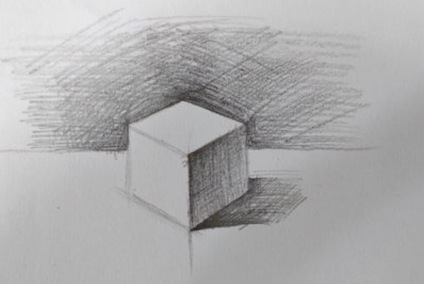 素描如何画六面体