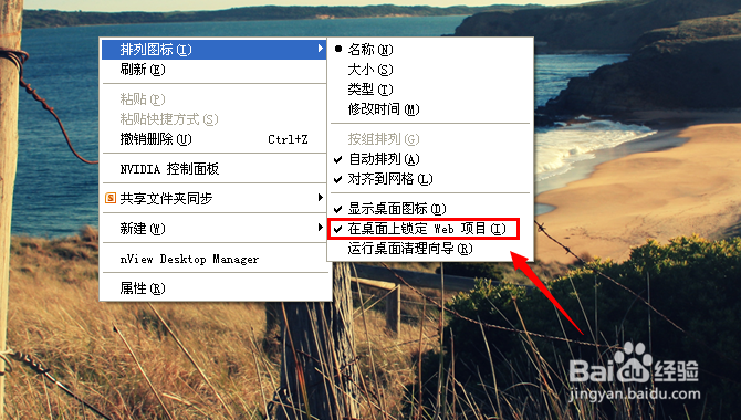 桌面图标有阴影怎么办
