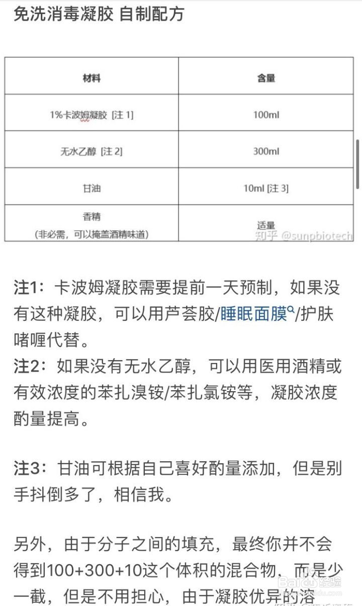 酒精凝胶怎么做