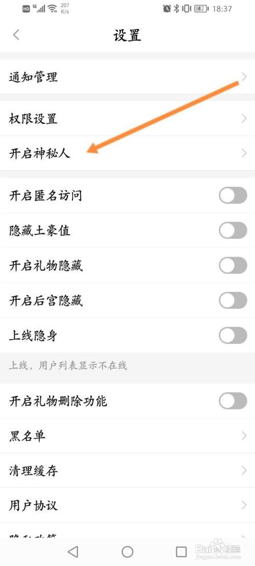 面具聊天咋么开启礼物隐身功能