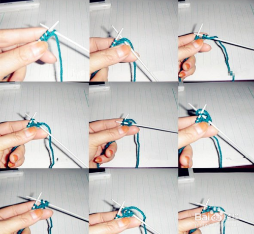 四平针的织法及图解