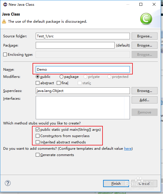 用eclipse怎样运行第一个Java程序？