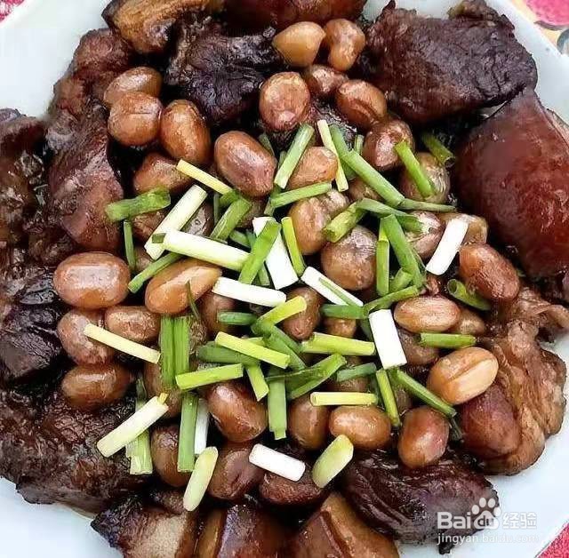 红烧肉炖花生如何做