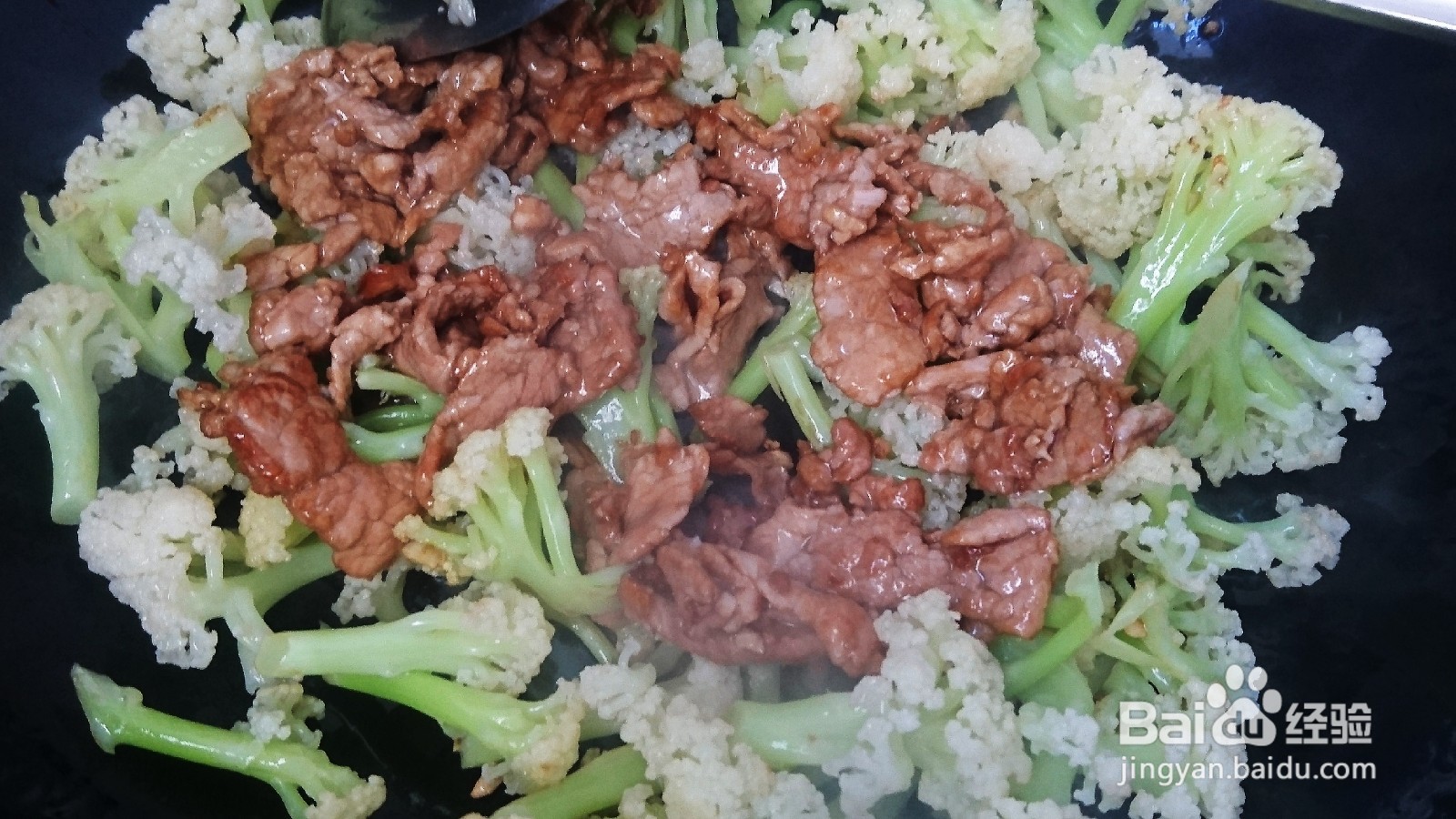 菜花炒瘦肉的做法