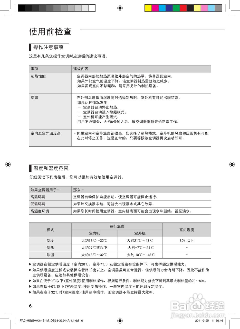 三星KF-50LW/SAA3空调器使用安装说明书:[1]