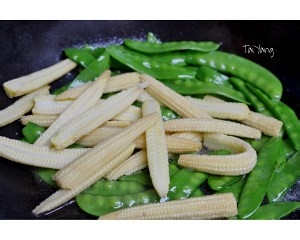 双食荷兰豆的做法