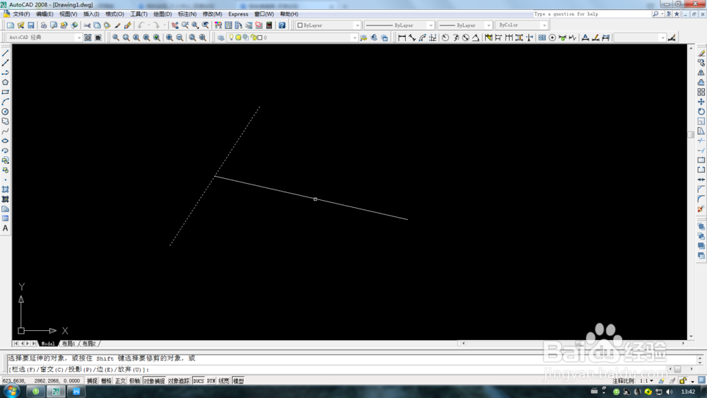 AutoCAD延伸、修剪、移动操作方法