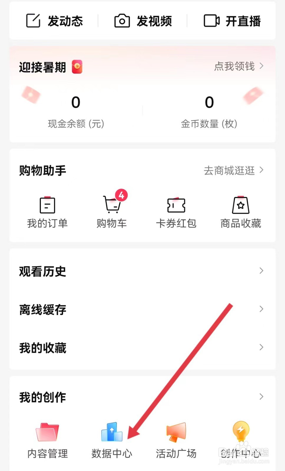 怎样进入西瓜视频的数据中心
