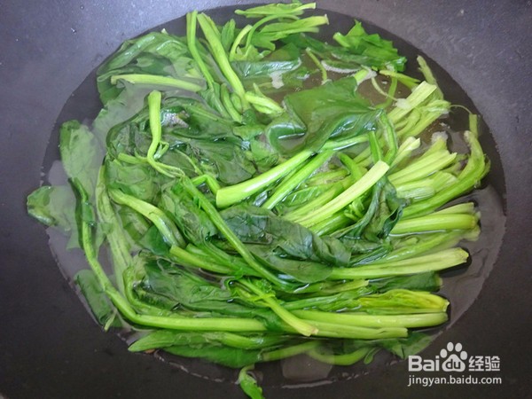 菠菜拌粉丝的做法