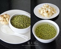 解暑清热百合绿豆沙
