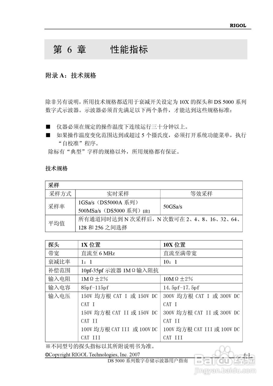 RIGOL数字示波器 DS5000 用户手册:[11]