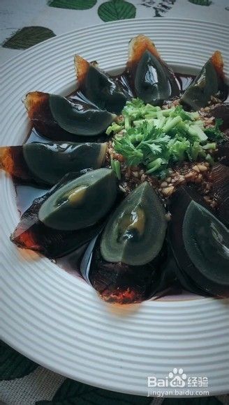 蒜蓉拌松花蛋的做法 百度经验