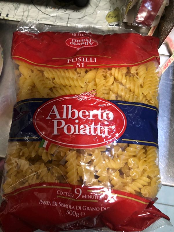 奶油培根蘑菇虾仁玉米意面