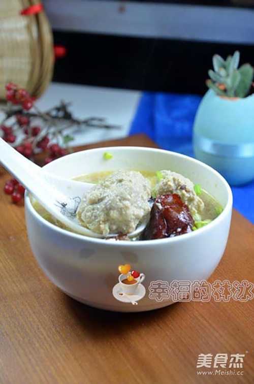 红枣肉丸汤的做法