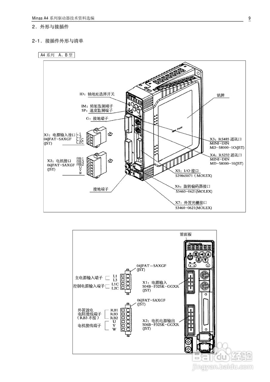 Panasonic松下交流伺服驱动器Minas A4 Manual使用说明:[2]