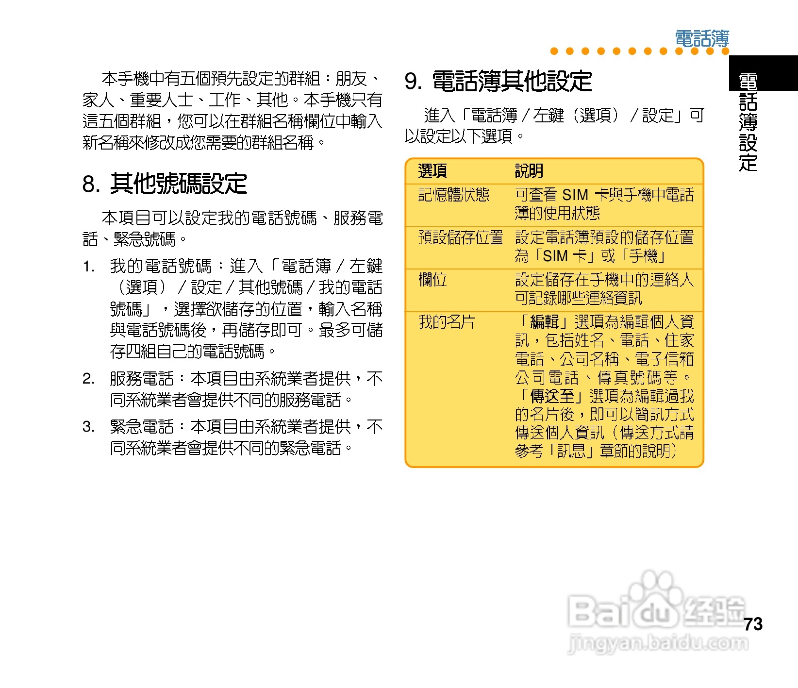 华硕手机V75型说明书:[8]