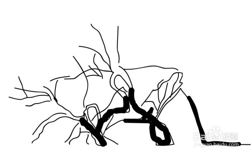 枯藤老树昏鸦简笔画