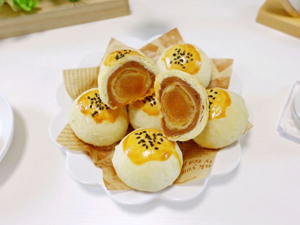 奶香麻薯蛋黄酥