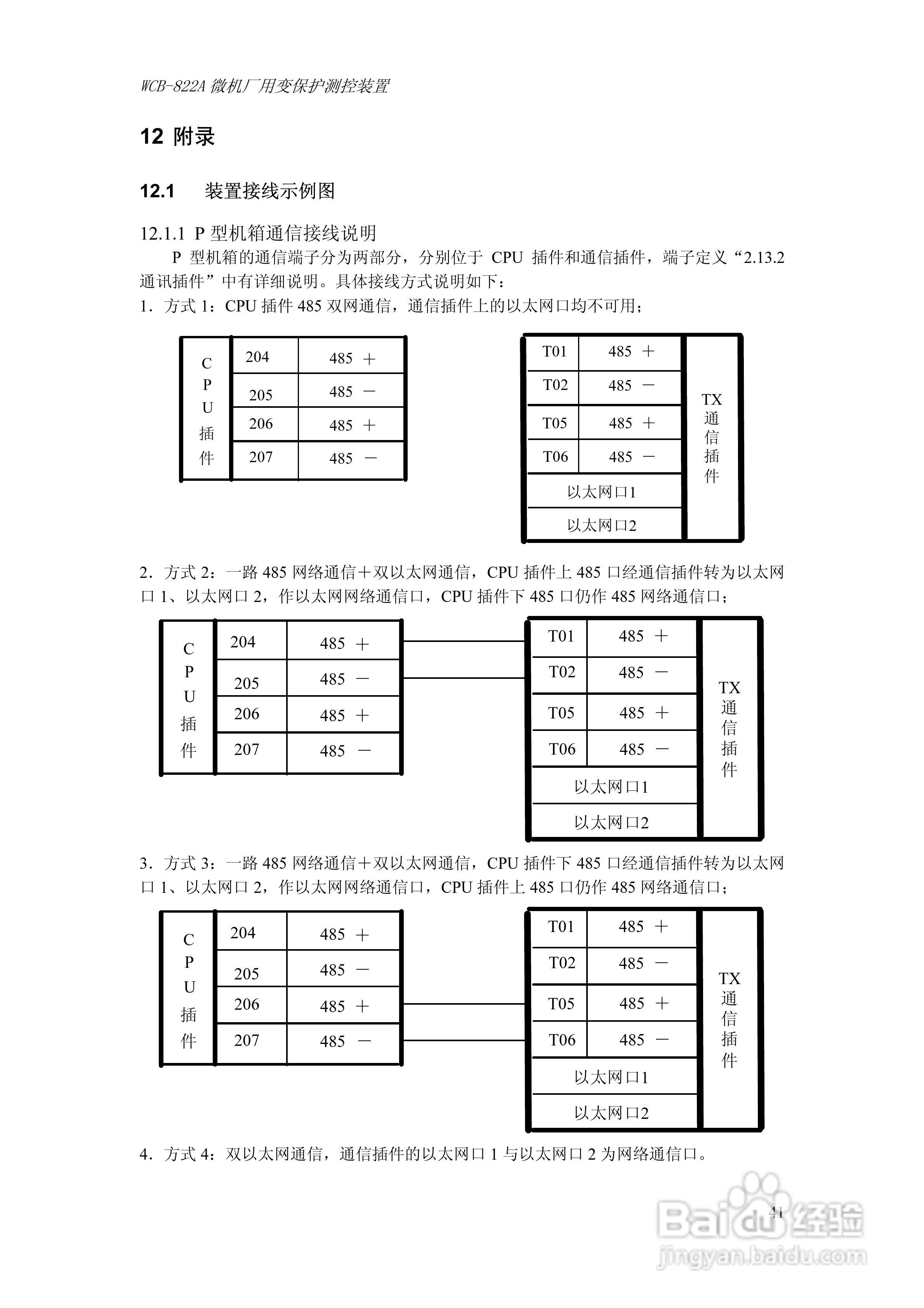 WCB-822A微机厂用变保护测控装置技术及使用说明书:[5]