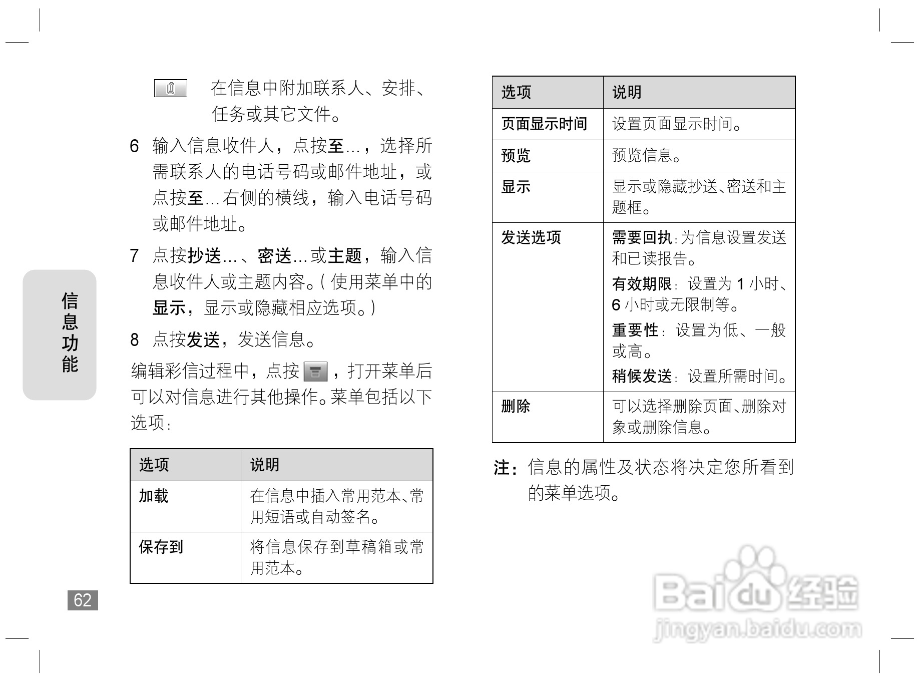摩托罗拉E6S手机说明书:[7]