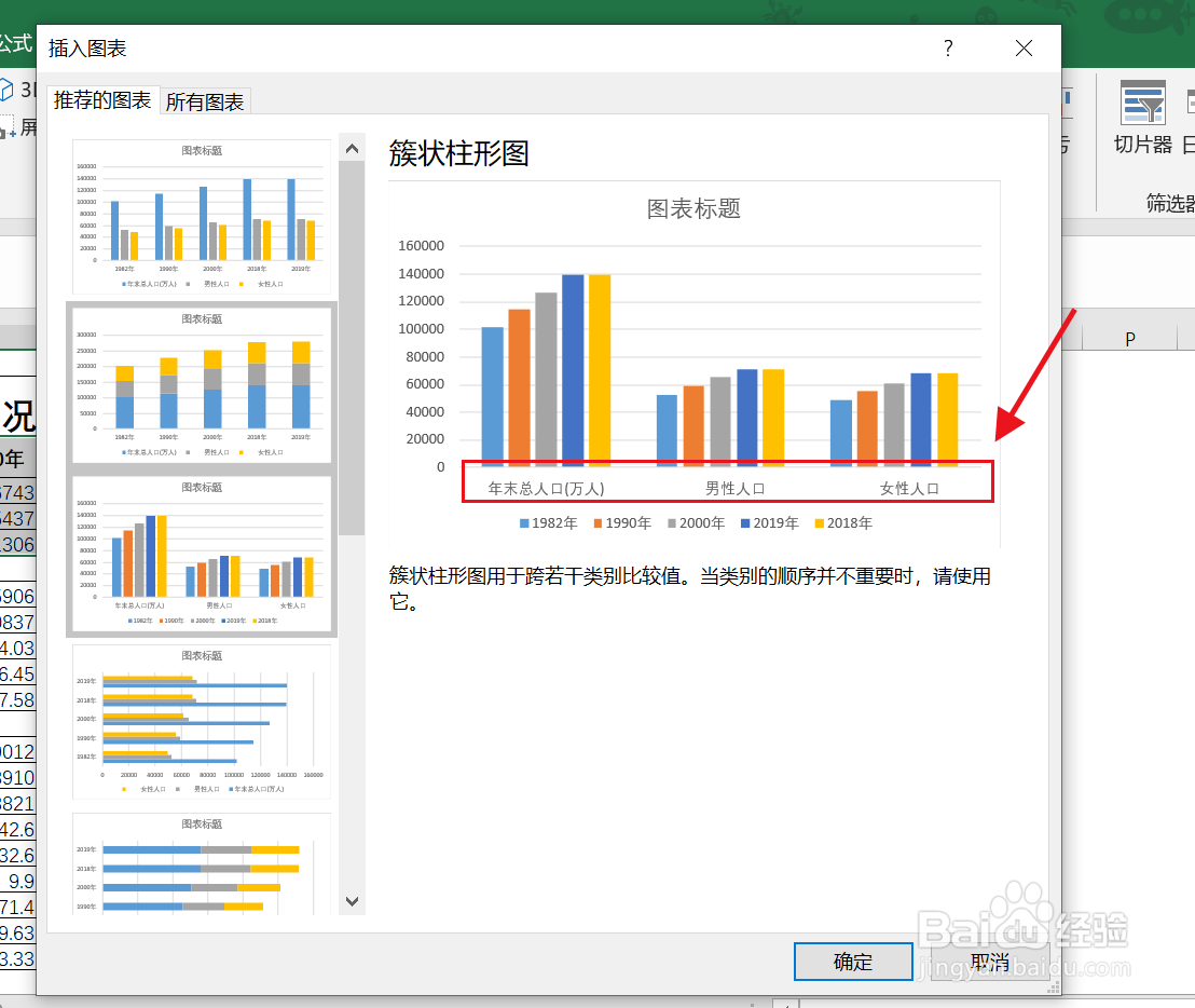Excel怎么插入系统推荐的图表?