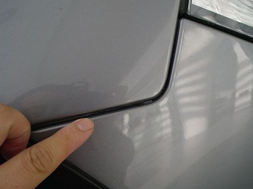 二手车评估之宝马后喷漆