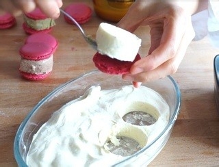 西点培训:马卡龙冰淇淋三明治