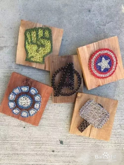 毛线手工，创意装饰画