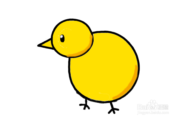 如何画一只小鸡