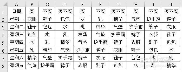 excel中,横向筛选要怎么处理?