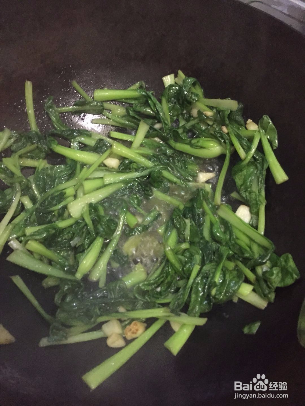 蒜香鸡毛菜的做法