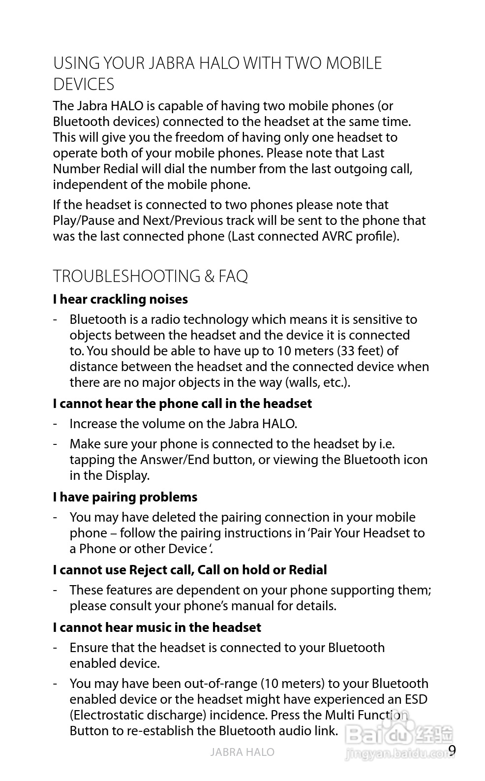 Jabra BT650s蓝牙耳机使用手冊:[3]