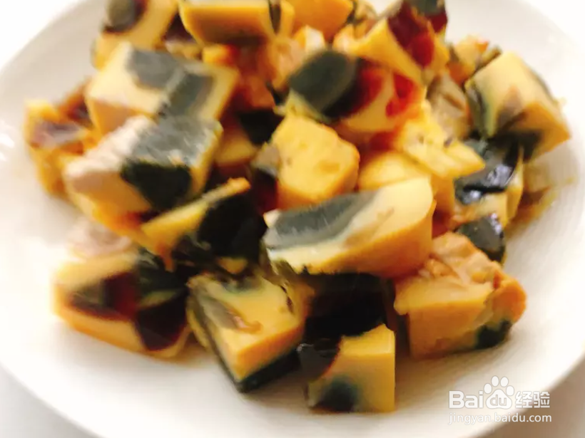 糯米椒爆炒三色蛋丁