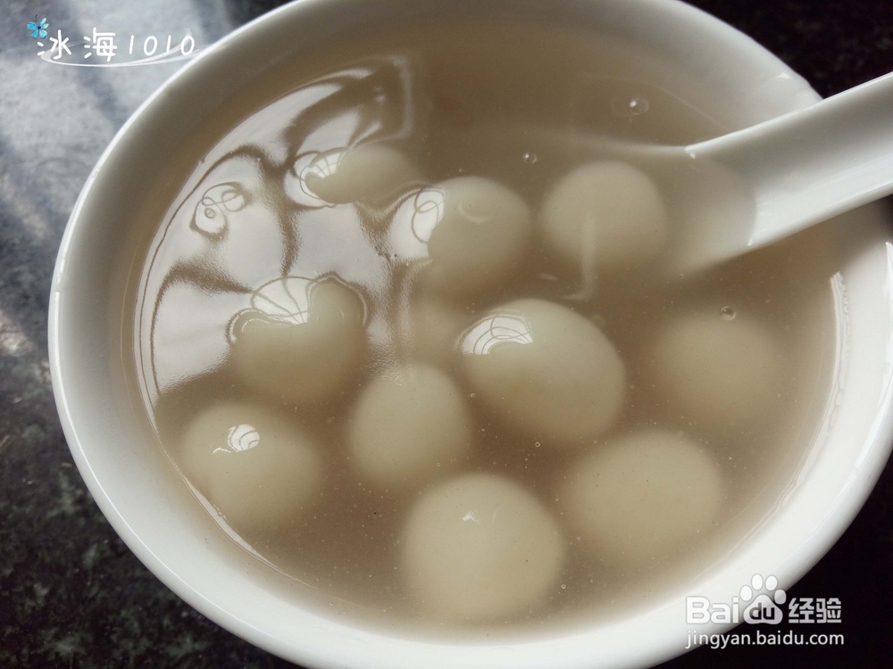 莲藕粉汤圆羹 莲藕圆子甜汤 莲藕粉的吃法