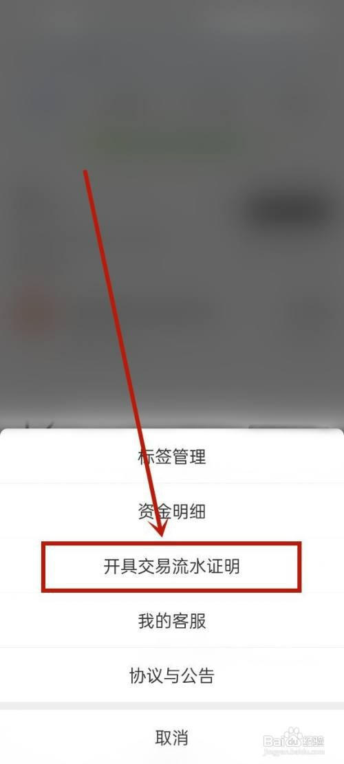 支付宝怎么操作才能开流水证明