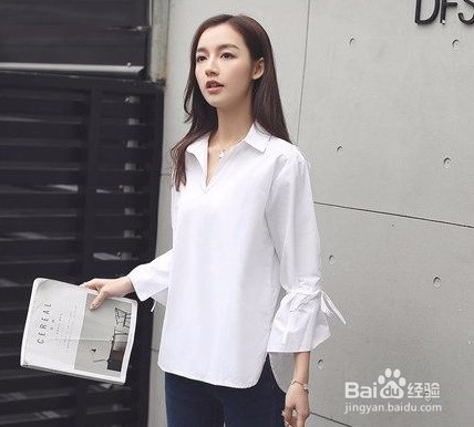 白色衬衫搭配女