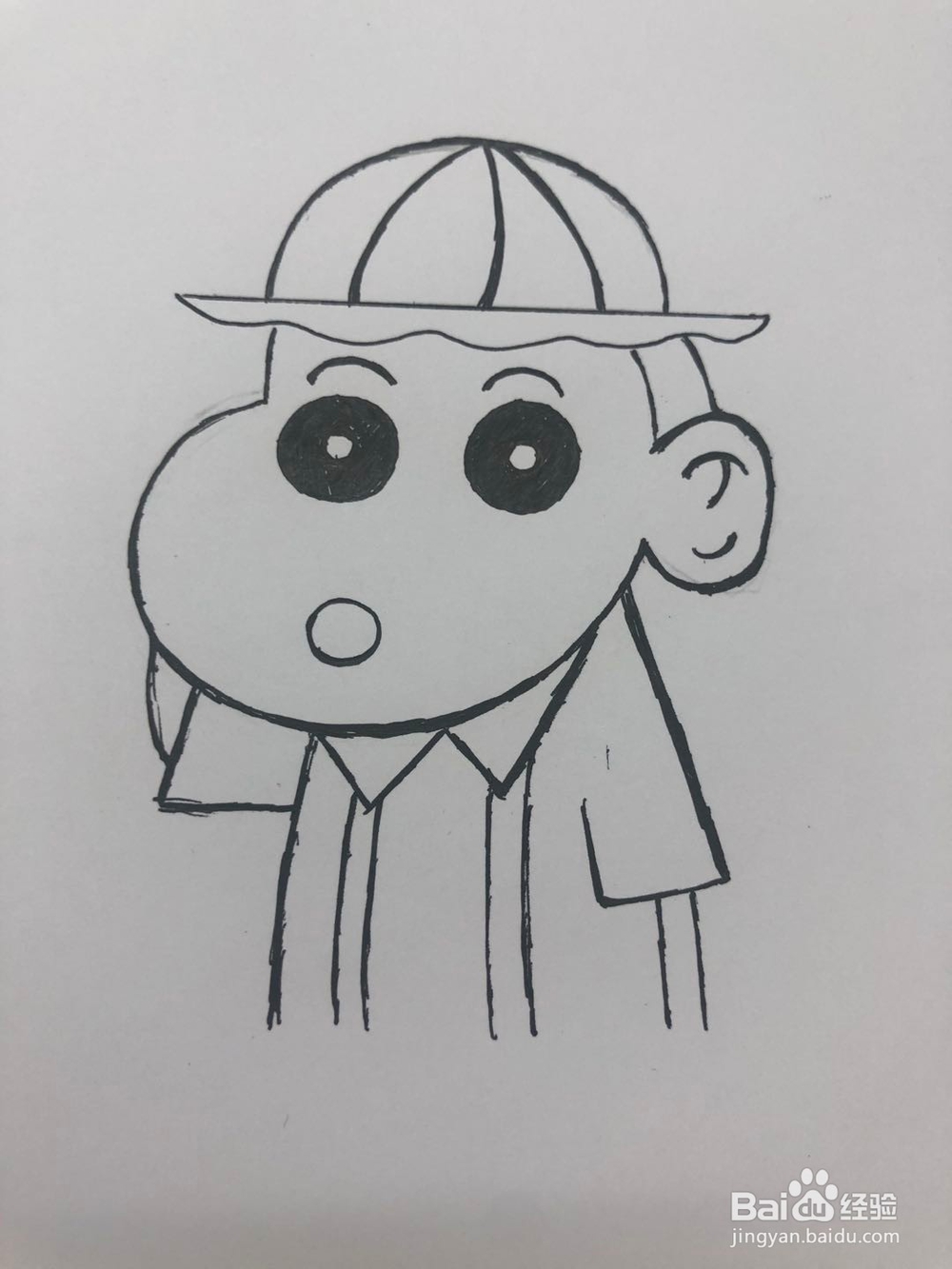 抖音最火—蜡笔小新简笔画教程