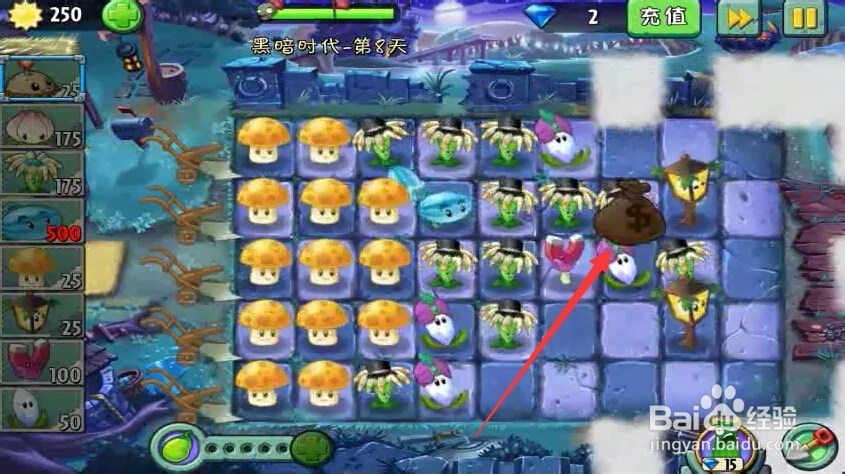 植物大战僵尸2黑暗时代第8天回旋镖大招过关攻略