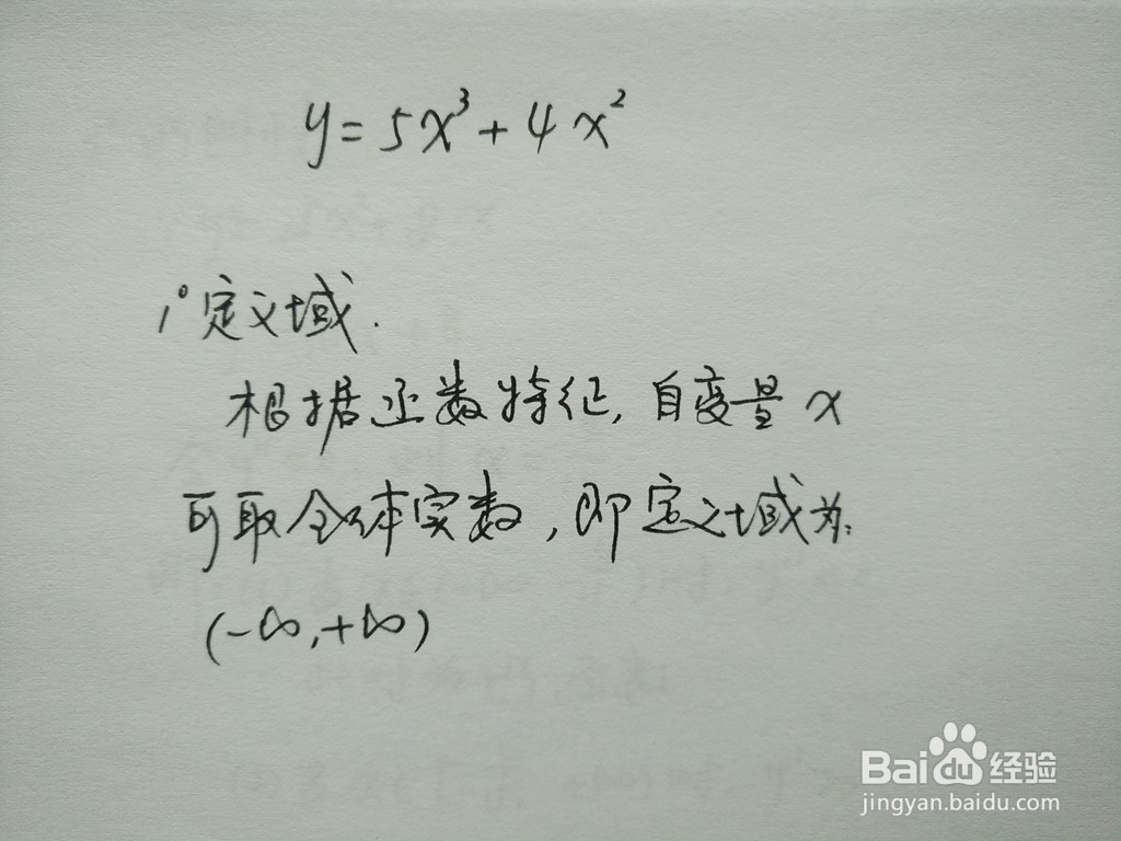 函数y=5x^3+4x^2的图像示意图