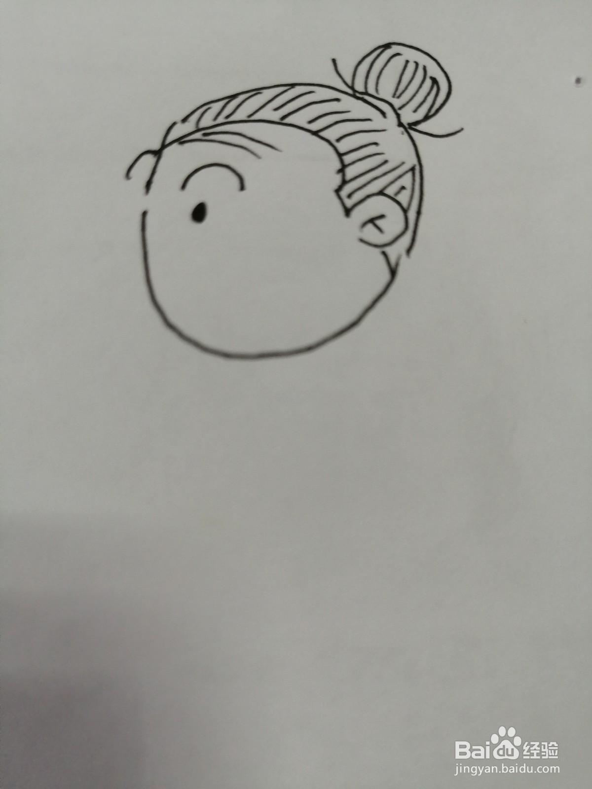 简笔画老奶奶怎么画