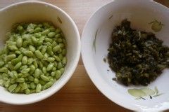 配粥小菜——雪菜毛豆