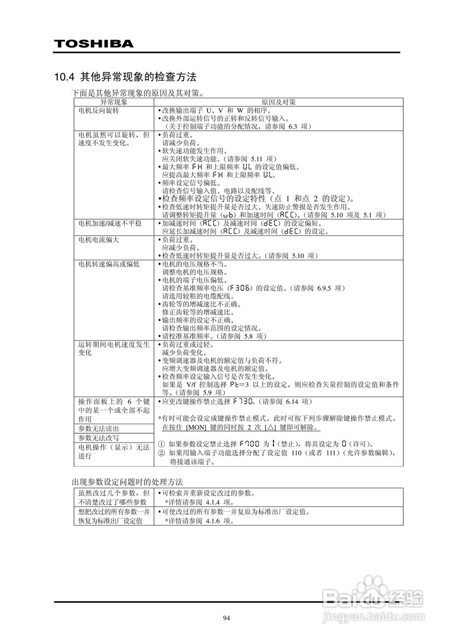 东芝VPFP-4315KP变频器中文说明书:[10]