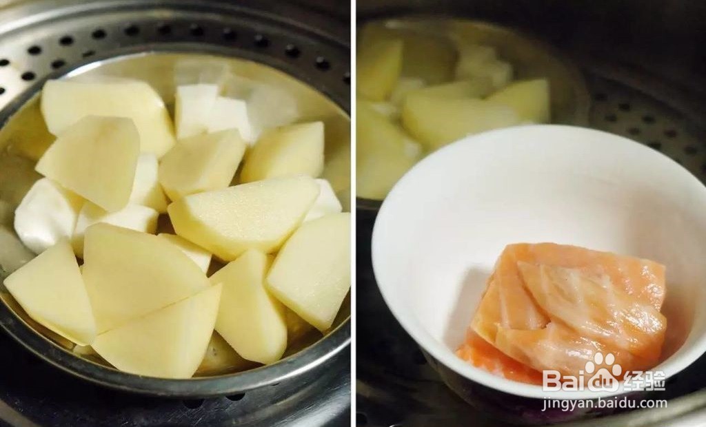 香煎土豆三文鱼排怎么做