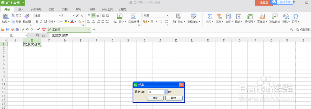 如何设置excel的列宽和行高