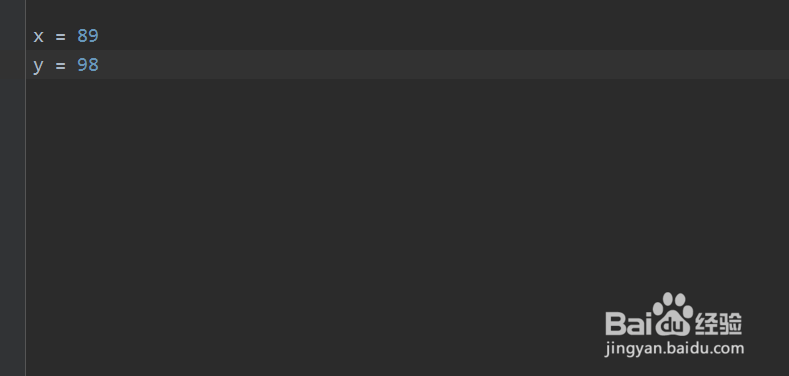 如何使用python语言中的方法实现两个数值交换