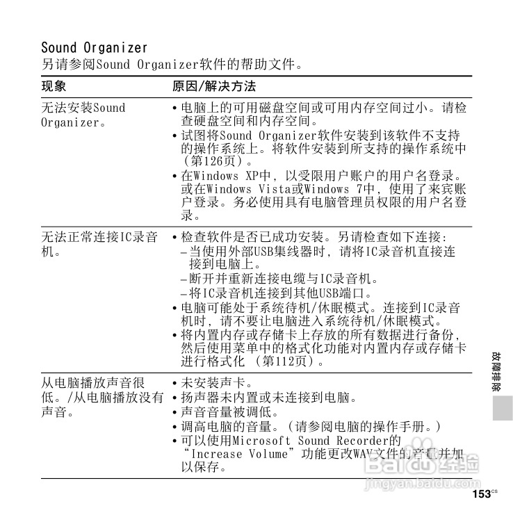 SONY数码录音棒IC Recorder说明书:[8]