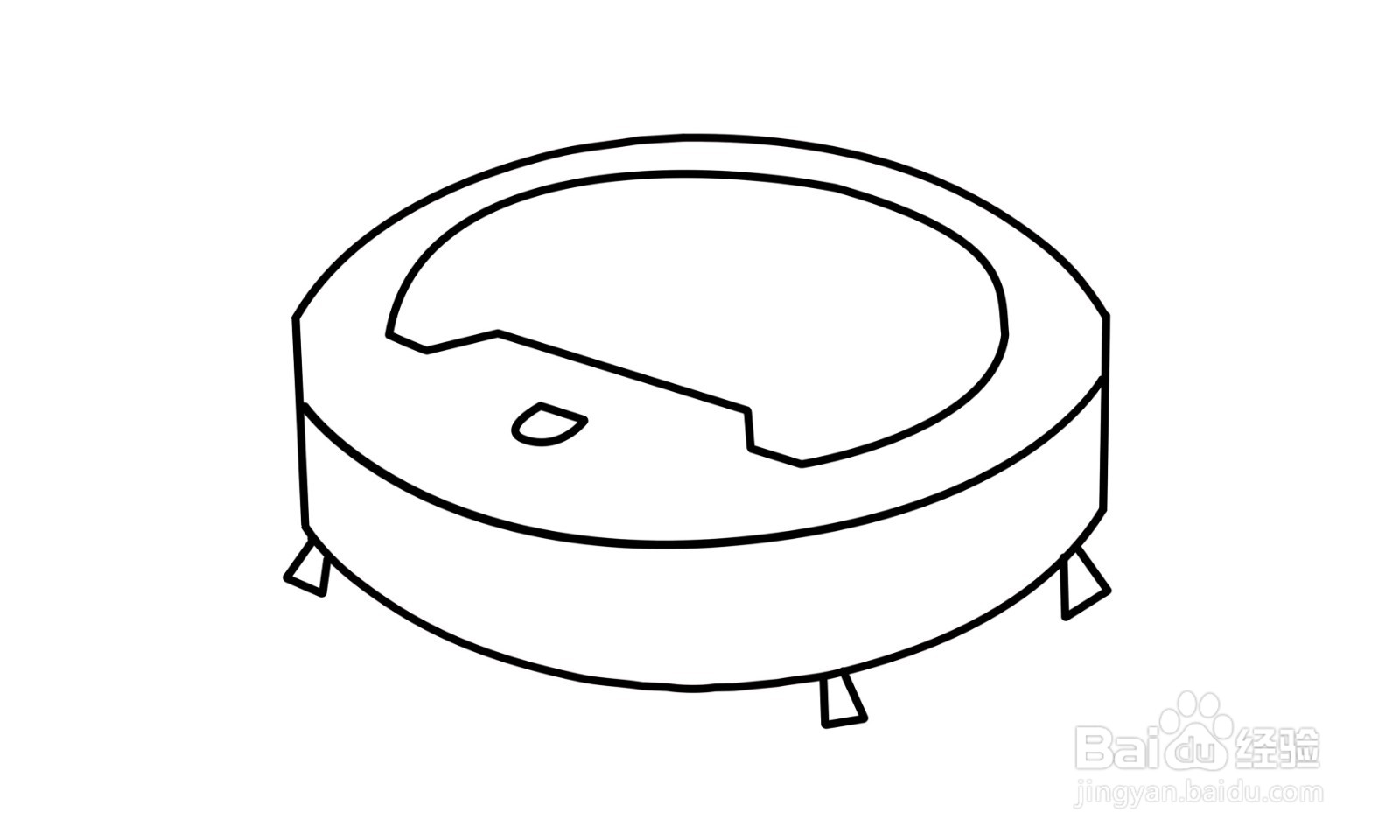 简笔画扫地机器人如何画