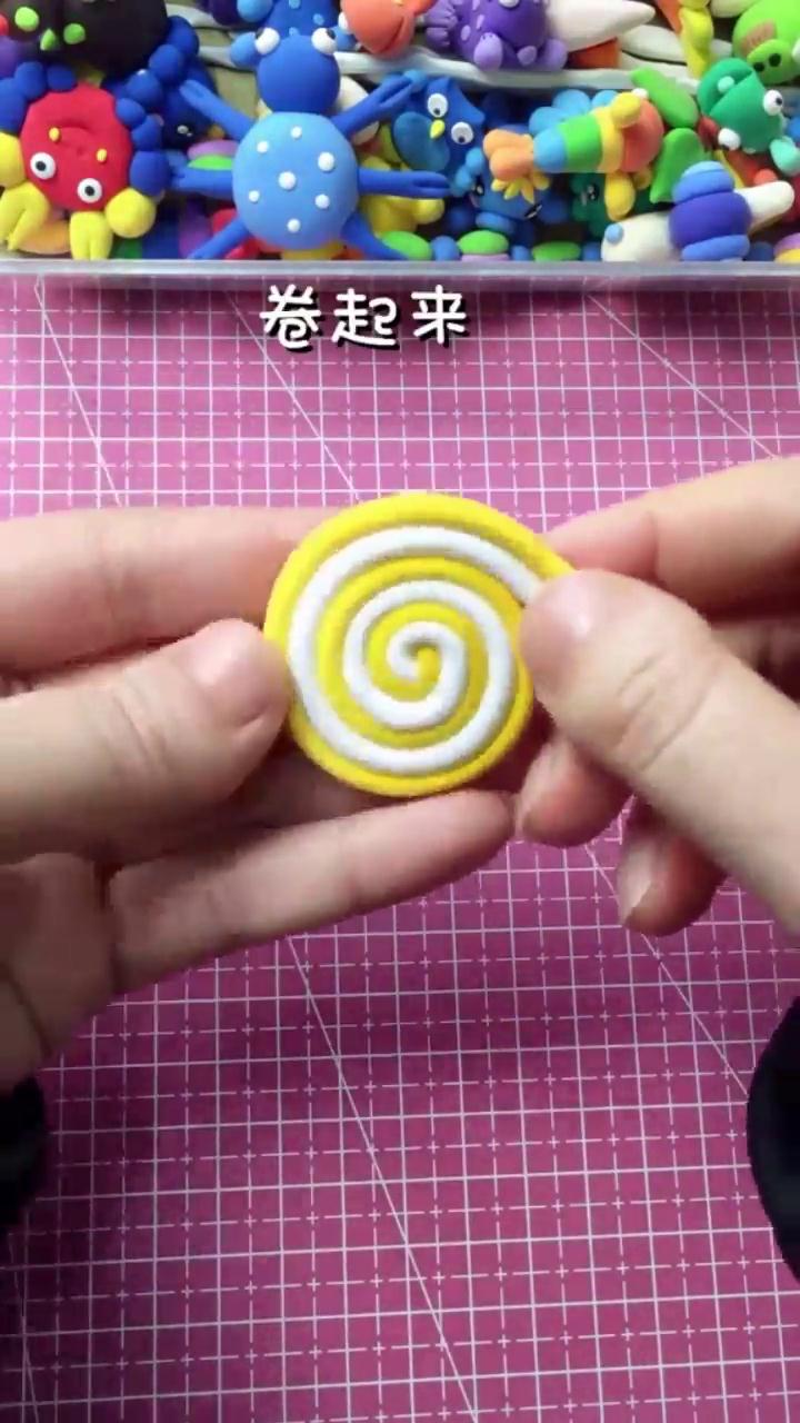 黏土手工棒棒糖怎么做